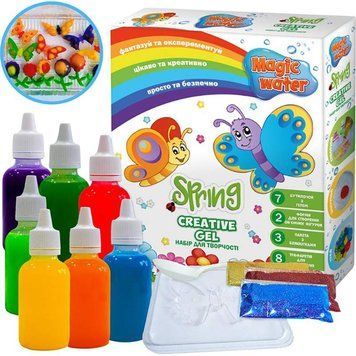 Набор для творчества "Magic water. Creative gel SPRING" MV6031-04 "Ludum", 4 цветных геля, ложка, пакетик сухого вещества 136649 фото