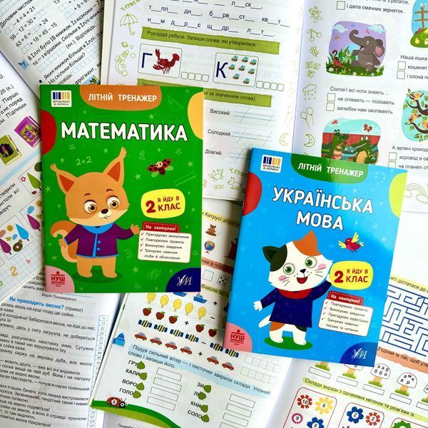 Учебный комплект для занятий летом с 1-го во 2-й класс (9 рабочих тетрадей и тренажёров) 134525 фото