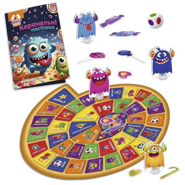 Гра настільна Vladi Toys маршрутна. Карамельні посіпаки VT8055-45 135935 фото