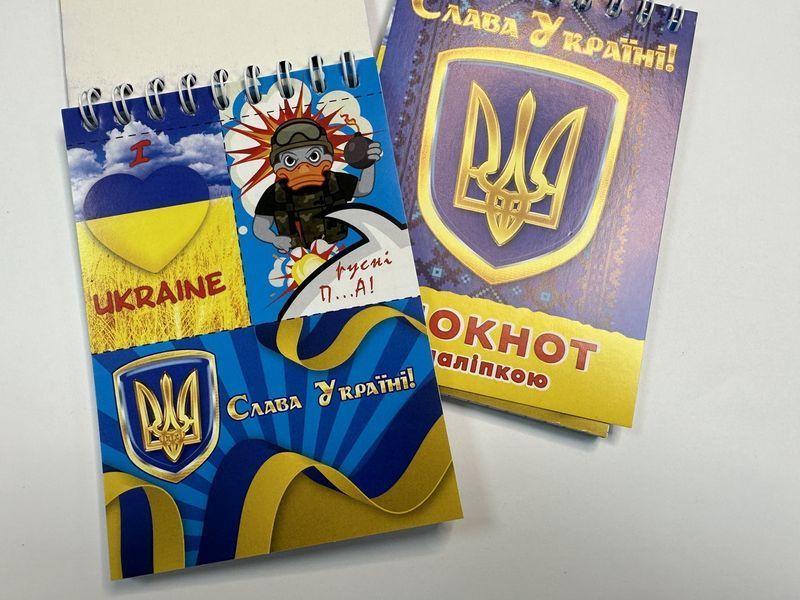 Колибри Блокнот з наліпками в клітинку (на пружині 40 аркушів) 127010 фото