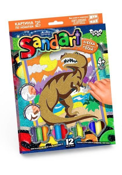 Набір для творчості Santart Фреска із кольорового піску Картина із піску Danko Toys 98874 фото
