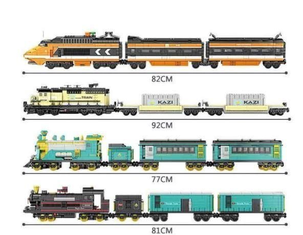 Конструктор &laquo;Поїзд&raquo; 392 деталей, в коробці 98238 123018 фото
