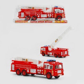 Дитяча спецтехніка Пожежна машина (інерція,розсувна стріла) 109-А 128720 фото