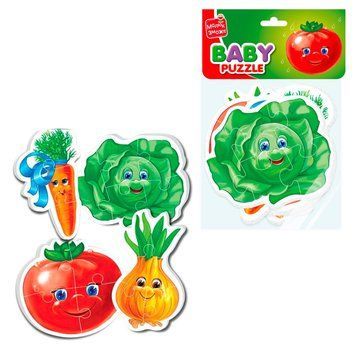 Дитяча настільна гра Бебі пазли. Овочі | Vladi Toys (VT1106-76) 108373 фото