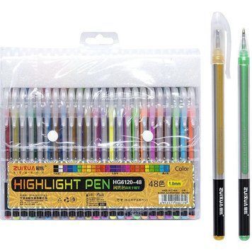 Набір гелевих ручок 48 кольорів Highlight Pen HG6120-48 129039 фото