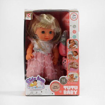 Лялька з аксесуарами Tutu Baby 6962 (п'є з пляшечки, ходить у горщик, висота 29 см) 128681 фото