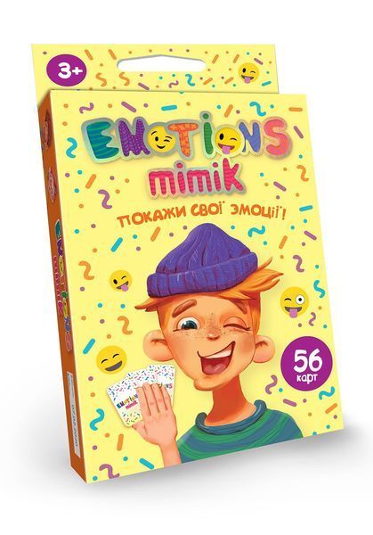 Настольная игра Emotions Mimik малая карточная Danko Toys 112631 фото