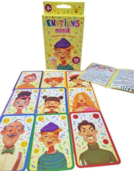 Настольная игра Emotions Mimik малая карточная Danko Toys 112631 фото