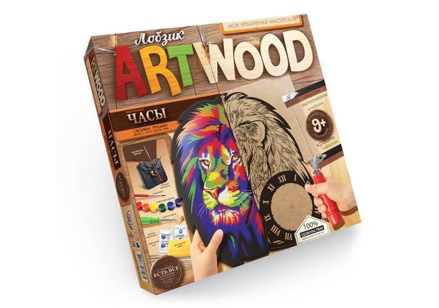 Набор для творчества ArtWood Часы настенные Danko Toys 92019 фото