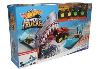 Детский трюковый набор Hot Wheels (трек гоночный с 2 машинками, пасть акулы) MS 41 129352 фото