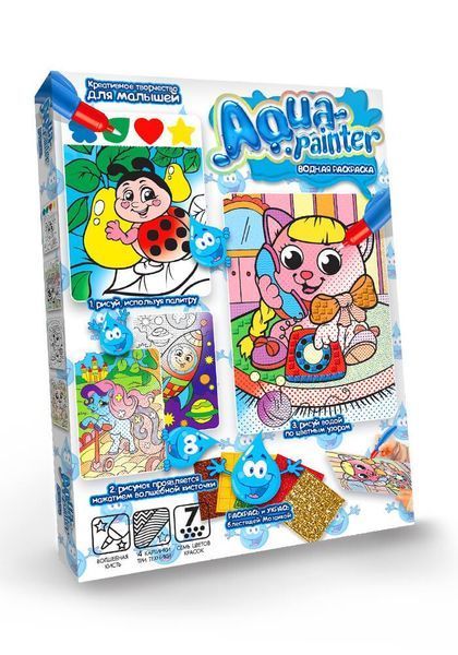 Набір креативної творчості AQUA PAINTER Водяна розмальовка Danko Toys Малювання 66336 фото