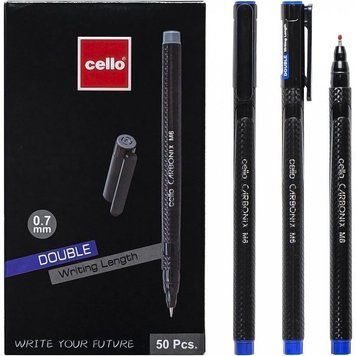 Ручка масляна CARBONIX Cello CL-M6 синя 126111 фото