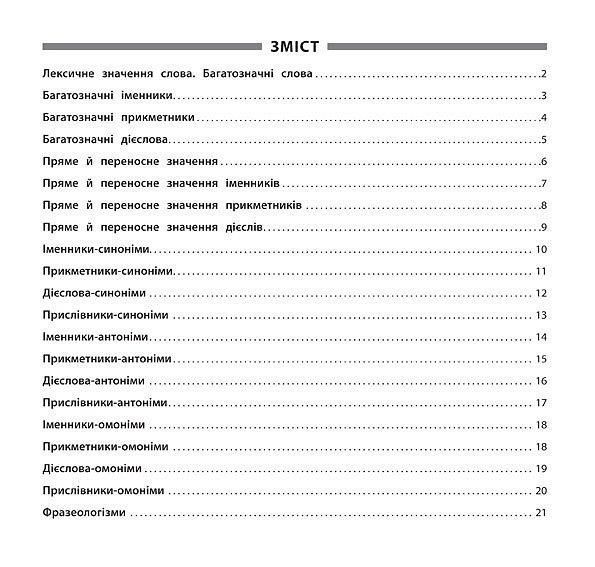Памятка для начальной школы - Украинский язык. Синонимы, антонимы, омонимы, фразеологизмы. 1-4 класс НУШ 120344 фото