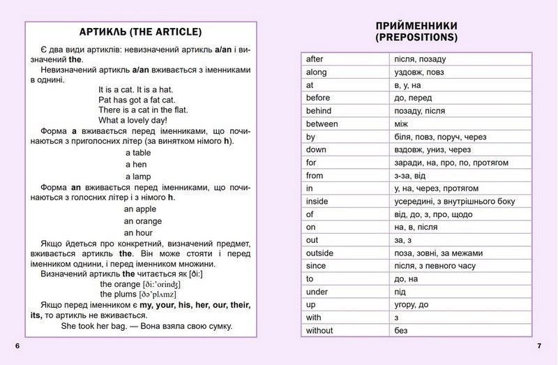 Книга Перший англійський словничок. Єдиноріг (1-4 класи) | Віват 81583 фото